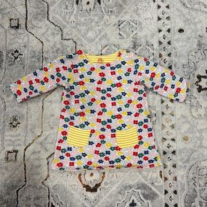 Baby Boden fleece floral dress, 12-18 months
